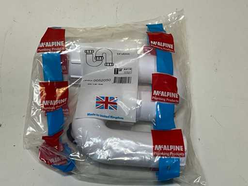 McAlpine S-siphon PP white 1.1/4"x40mm (19x)