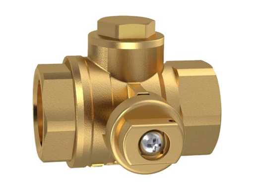 Komfort Kogelkraan met filter PN16 DN25 1" bi.dr. DZR messing (4x)