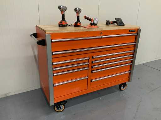 Daewoo - DAMW387 - Gereedschapswagen met inhoud + 4 in 1 Accugereedschap