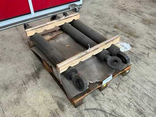 Hydraulikzylinder mit Stützring(3x)