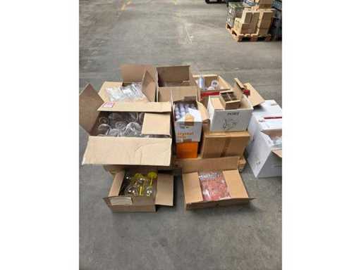 Un lot de sticle acrilice/plastic