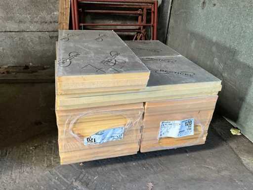 Partij diverse isolatie Recticel Eurowall 12 cm dikte (circa 7,90 m2)