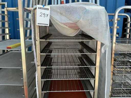 Edelstahl-Bakkers Regalwagen
