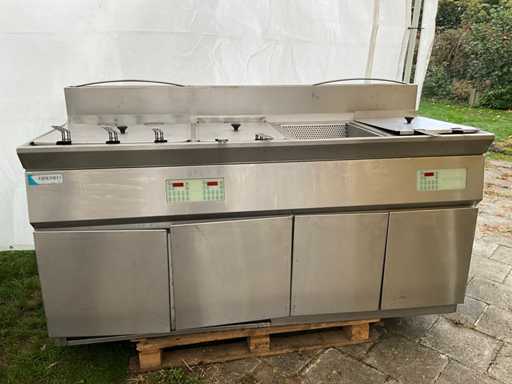 Installation de friture professionnelle Kiremko - acier inoxydable