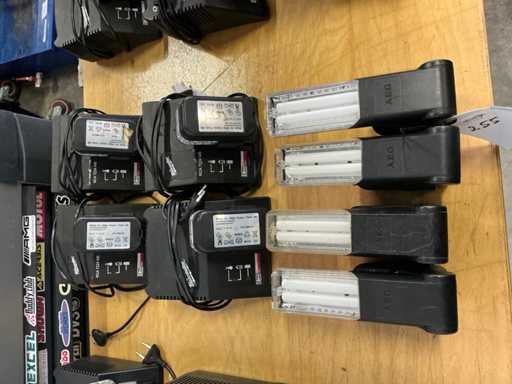 AEG/Milwaukee 71364 Winning PL Option Battery Lamps (4x)