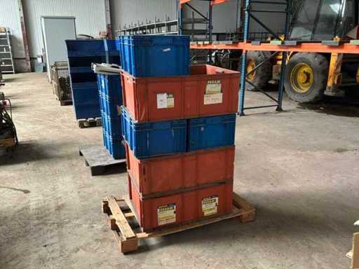 Bac d’empilement en plastique (6x)