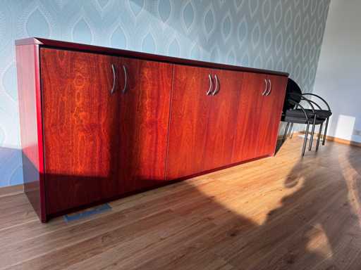 Wooden storage cabinet