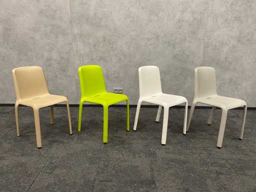 4x Pedrali Snow - sedia da borraccia nido