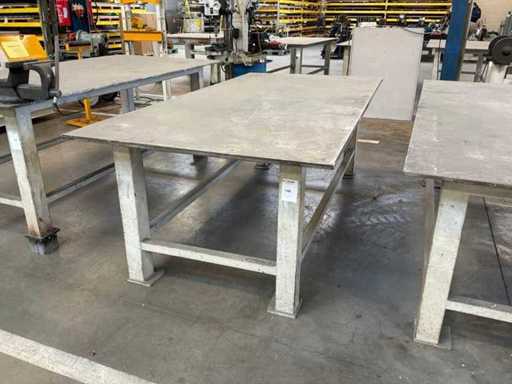 Stalen werktafel