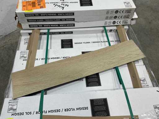 Podłoga projektowa - Podłoga z PVC, jodełka 81 m2