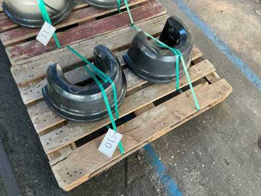 REAR AXLE WEIGHT TL65 MOD596 GG10 - 1 pair = 2 pieces