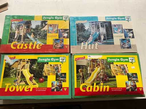 Jungle Gym diverse Montagesets für Kinderspielgeräte (4x)