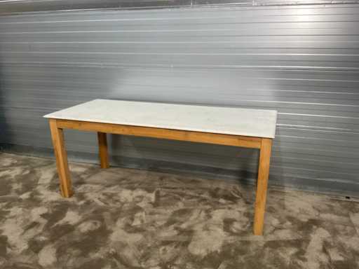 Rivièra Maison Eetkamertafel met marmerenblad