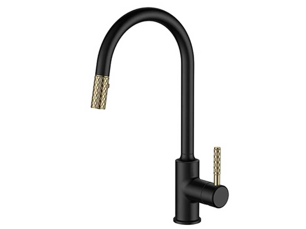 Kitchen faucet - Pull-out spout - Durio - (or chrome or brushed gold)