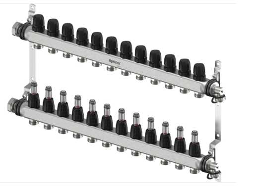 Uponor Vario S Distribuitor de încălzire prin pardoseală FM 13 grupa G3/4 Euro