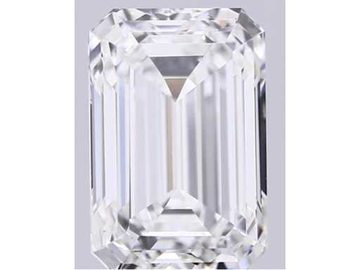 Diamant tăiat smarald, certificat 0,50 carate