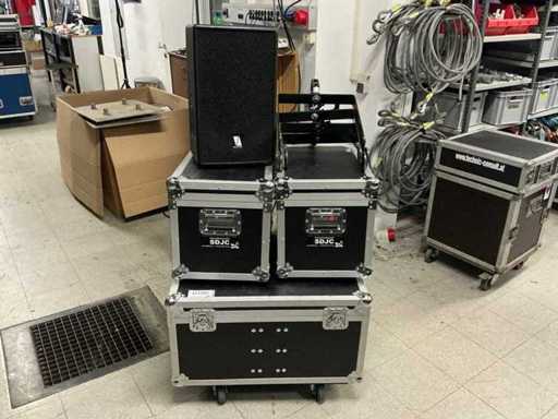 18Sound HD1040 en Faital 10PR300 inclusief flightbar (4x)