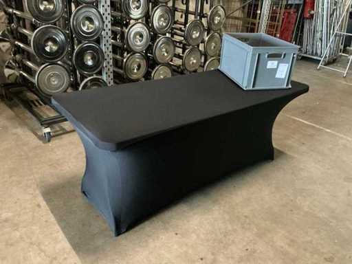 Dena Stretch moderner schwarzer Buffet-Tischrock (3x)