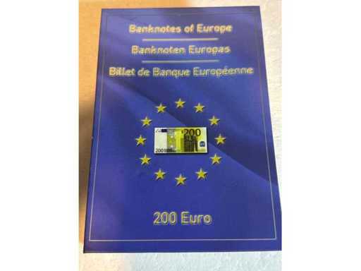 Bankbiljetten van Europa • 200€ Herdenkingsmunt 40mm