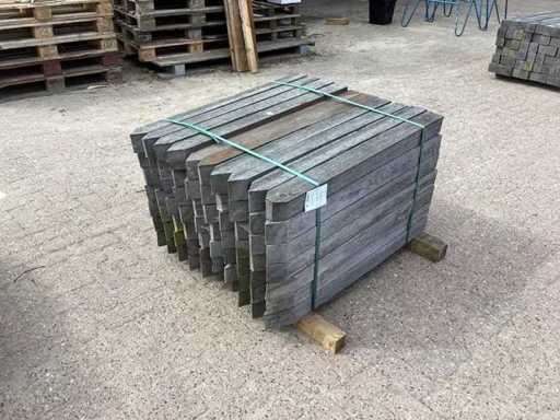 Azobè Paal Hardhout 80x80x1000mm (70x)