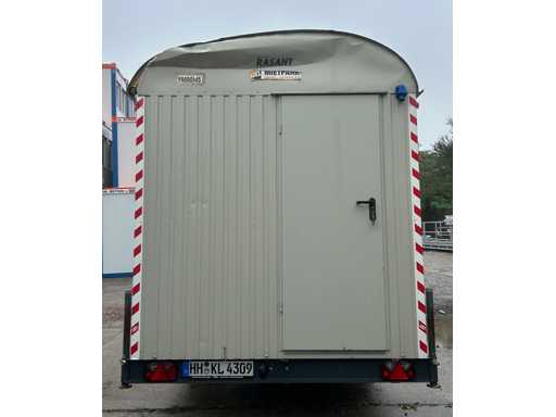 HBU BAUWAGEN 370, remorque de chantier à 80 KM/h - Défectueuse