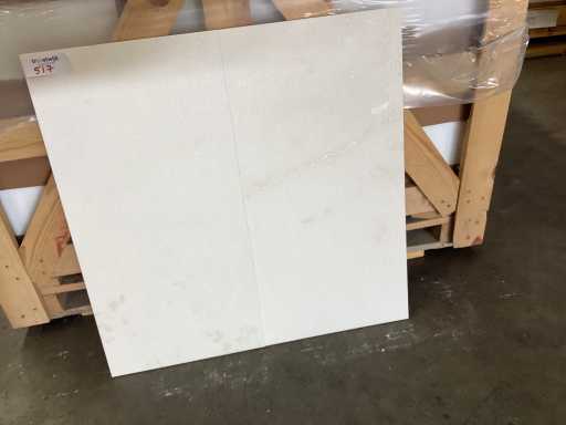 Naturalny kamień, marmur, białe poszyte płytki podłogowe 30,5x61 cm, 66 m²