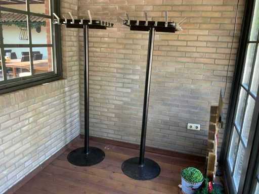 20-teilige Stahlgarderobe (2x)