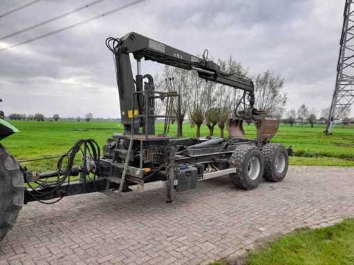 1990 Self-built tipper with 2x hooklift bucket with crane