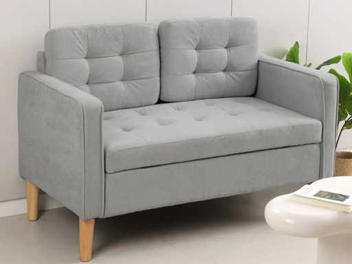 Canapé 2 Places avec Espace de Rangement