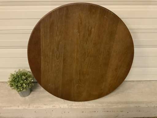 Eiken tafelblad Ø 80 cm (4x)