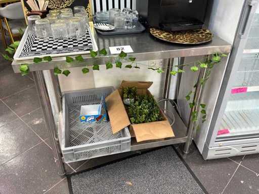 Stainless steel work table