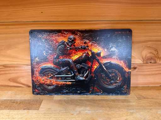 metaal reclame wandbord