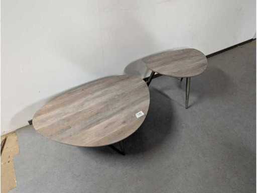 Coffee table set of 2. 90 x 60cm and 60 x 40cm