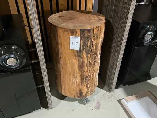 Bijzettafel - boomstam