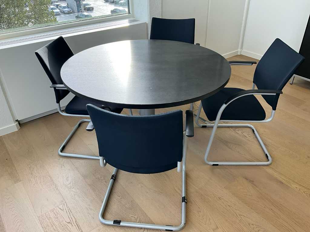 Vergadertafel met 4 stoelen KUSCH CO