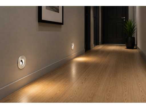 6 x LED oświetlenie schodowe 3W – 4000K Neutralna Biała - Matchroom – IP20 – YAKUT