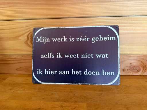 Werbeschild 20x30 cm