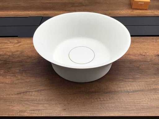 Riho Round Washbasin blanc mat 40x15 cm