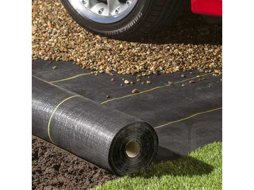 Pro-Tec 2 m Extra Heavy Duty Onkruidbestrijdingsstof 125 g/m² Landschap Tuin Bodemskulp Membraan Gold Line Gold 2m x 50m
