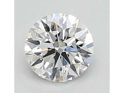 Diamant cu tăieturi strălucitoare, certificat 0,30 carate