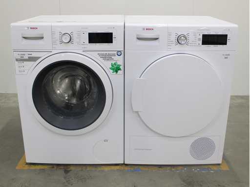 Bosch Series|8 VarioPerfect Washing Machine & Bosch Series|8 SelfCleaning Condenser Dryer