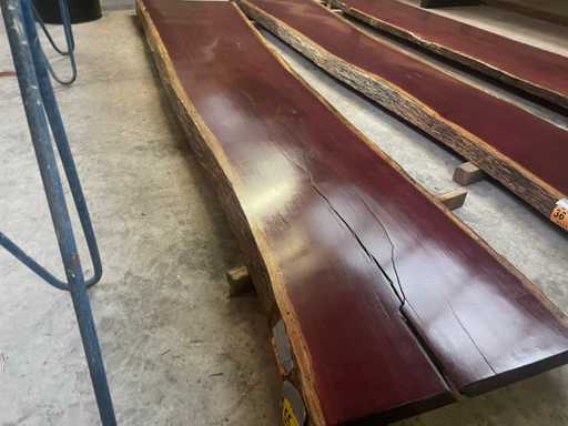Purple Heart tafel 4000x800x65mm