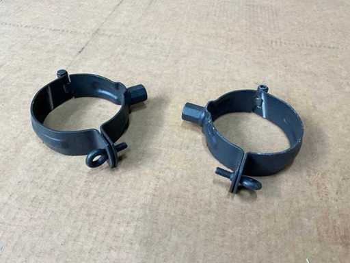 Batch of pipe clamps Ø80mm