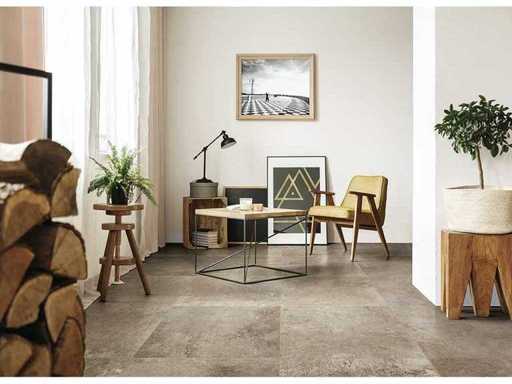 Vloertegel 51,2m² Vintage Taupe 80x80cm