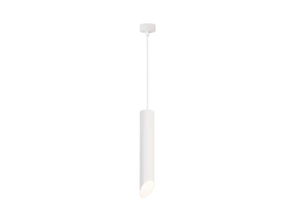 GU10 Lampada a sospensione decorativa cilindro bianco sabbia 30cm (4x)