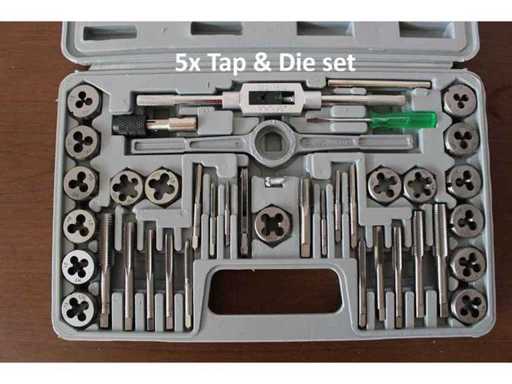 5x Tap & Die set FREUTEK ATT0035