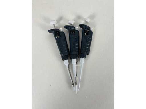 Gilson - Microman - Single Channel Micropipettes (3x)