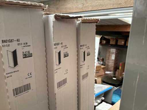 Novellini BN01G87-4U Shower Wall (3x)