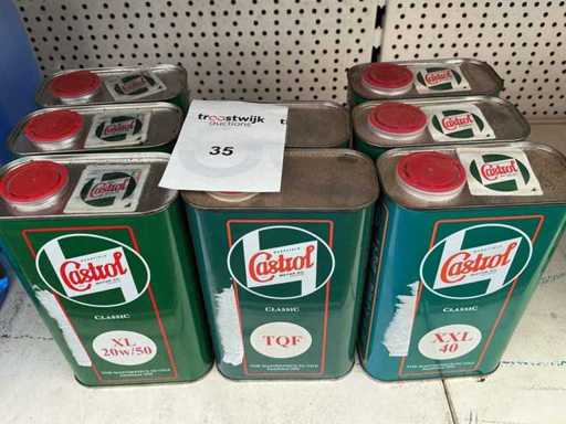 Castrol-Hubraum 1 Liter XL 20W50 + TQF +XXL 40 Motoröl Schmiermittel (8x)