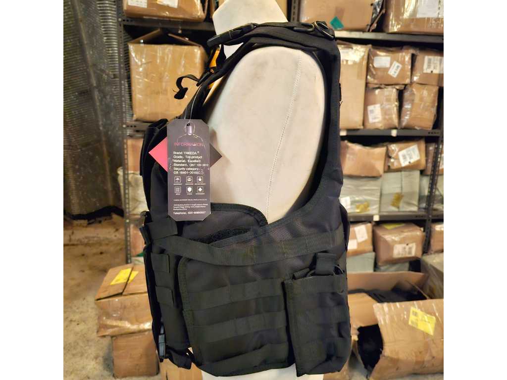 Black molle bulletproof vest level IV (10x)